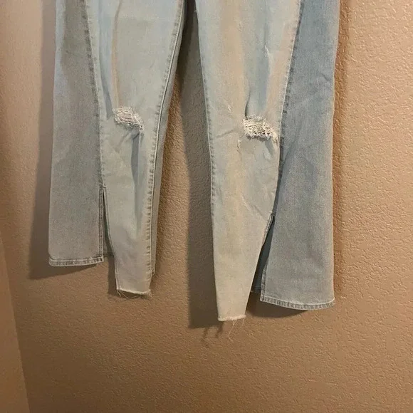 Driftwood Cece Jeans Split Hem Straight Leg High Waist 30 27 - Picture 6 of 10